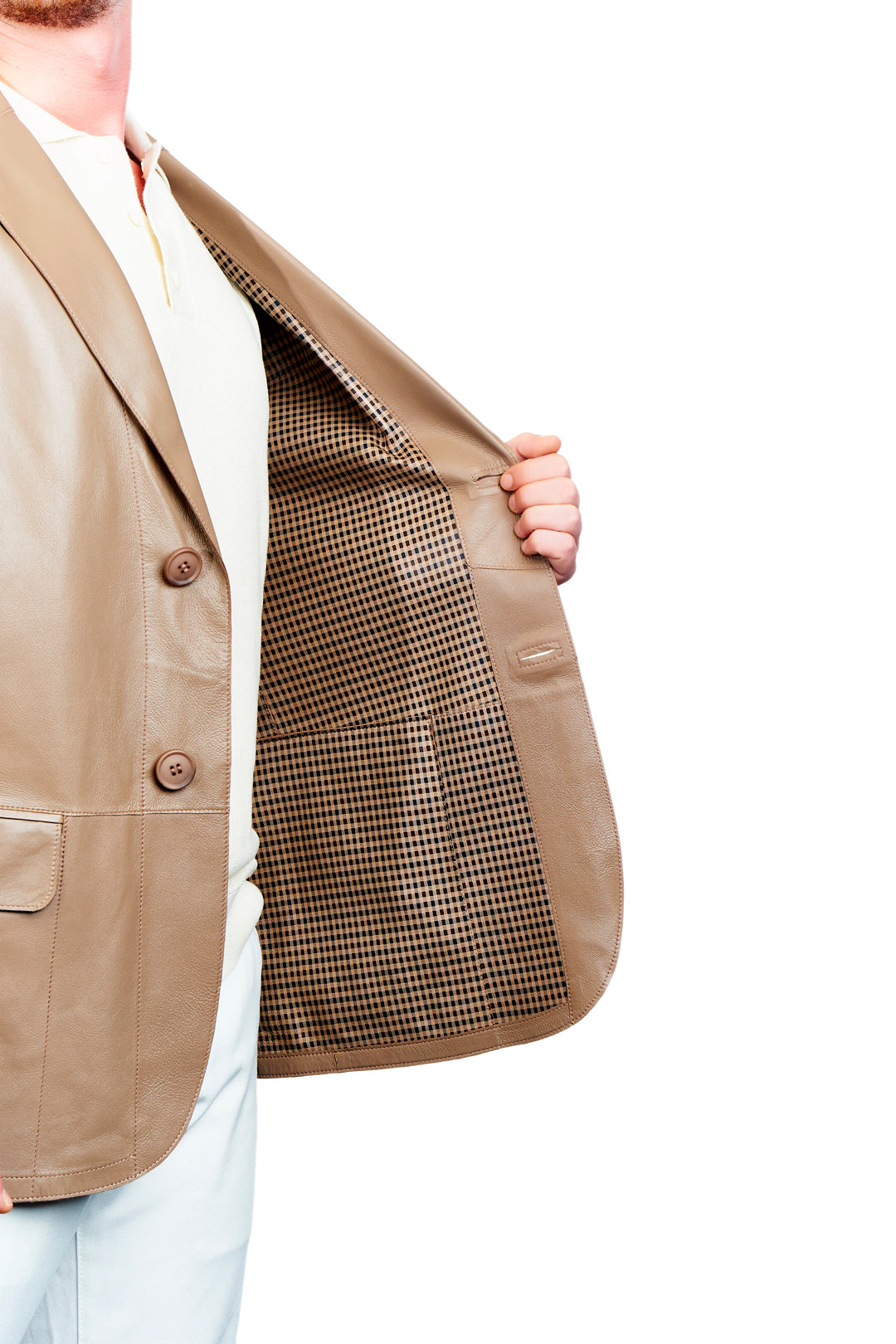 Auster Reversible Blazer Leather Jacket