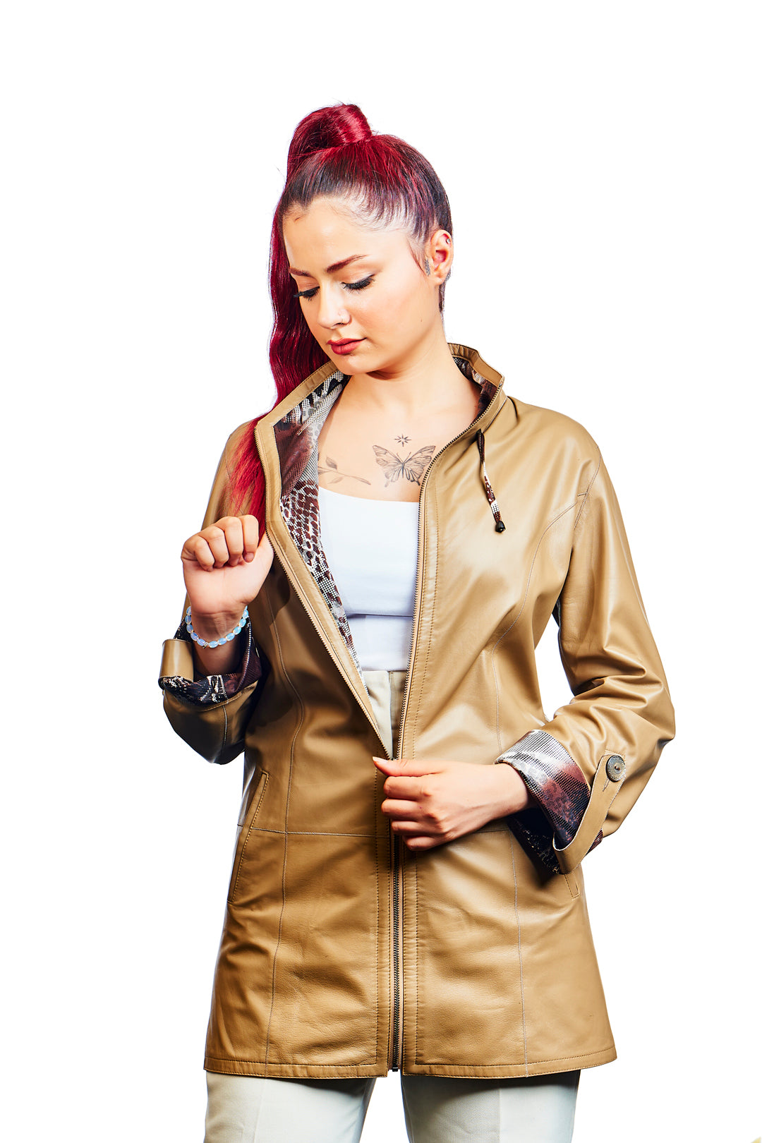 Venus Reversible Leather Jacket