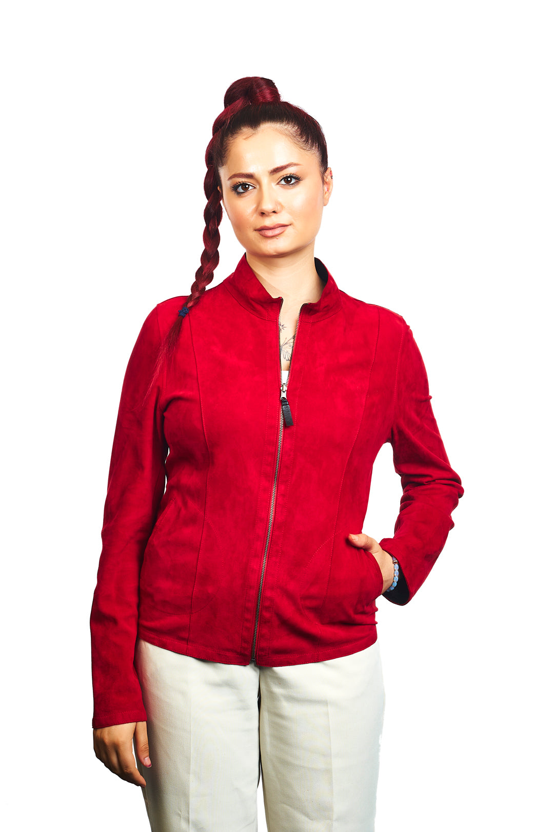 Luna Reversible Suede Leather Jacket