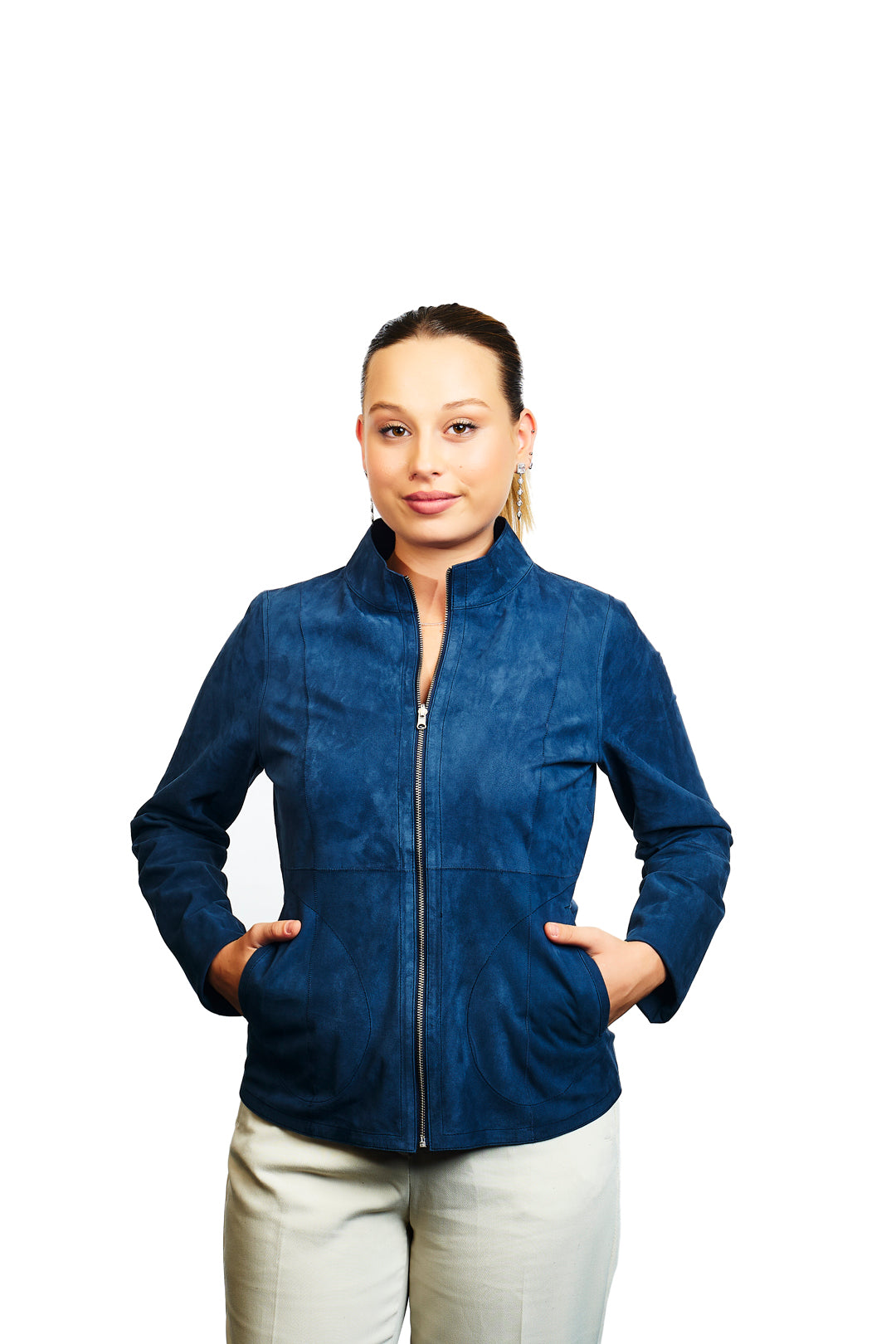 Luna Reversible Suede Leather Jacket