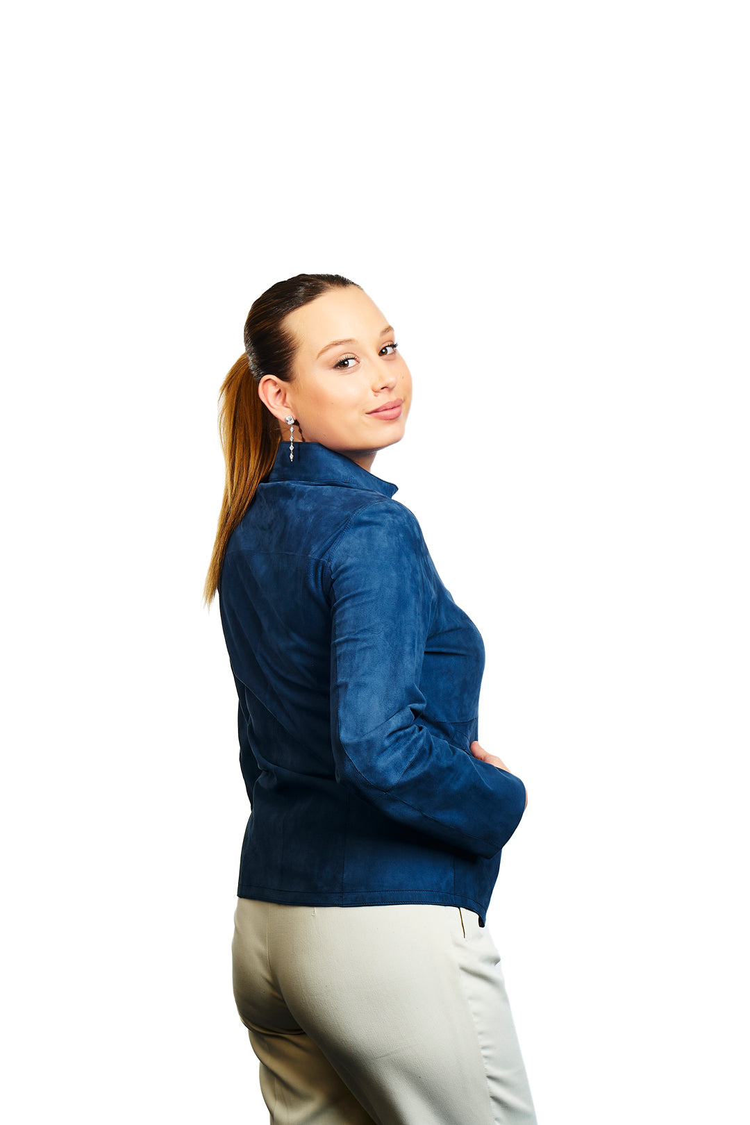 Luna Reversible Suede Leather Jacket