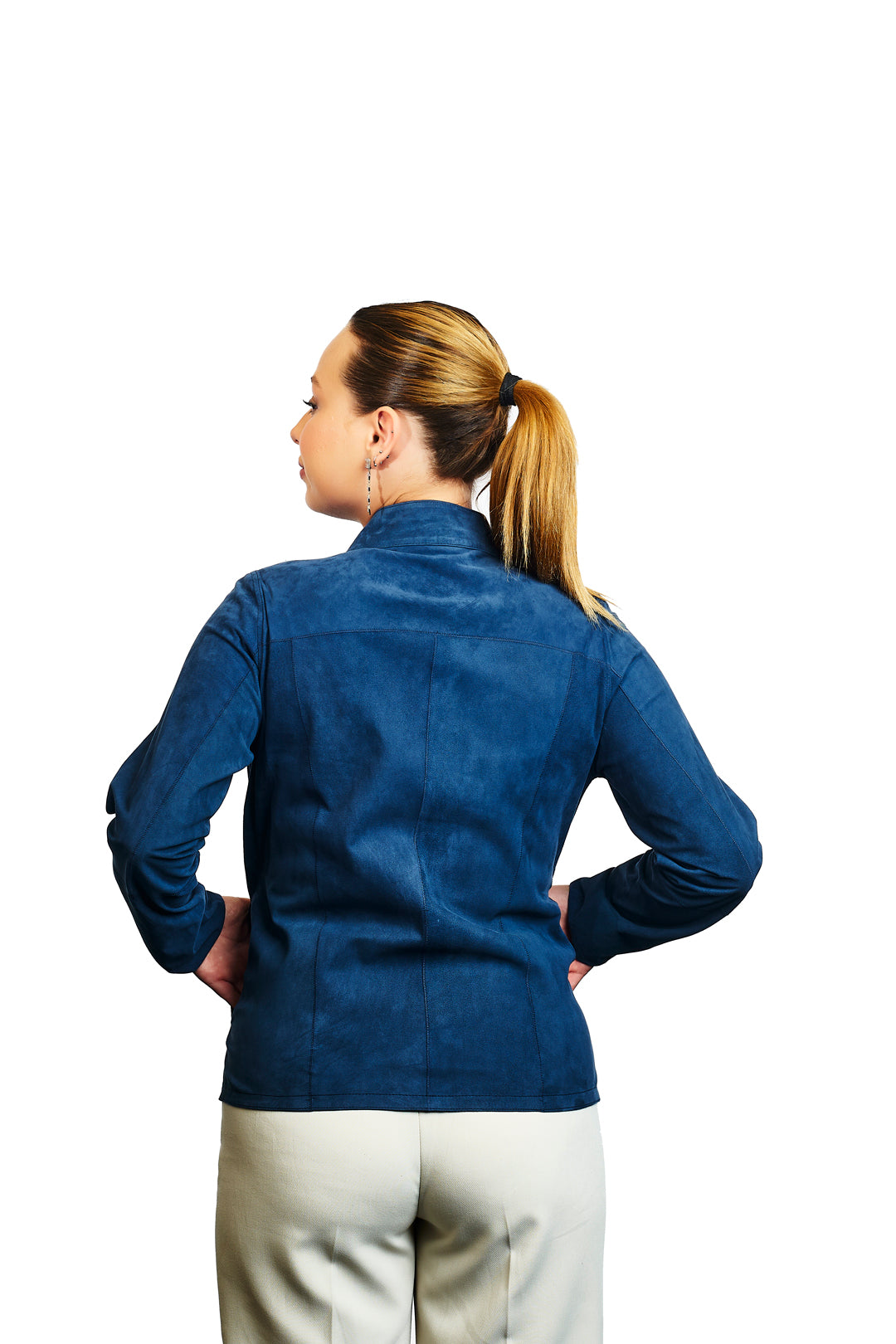 Luna Reversible Suede Leather Jacket
