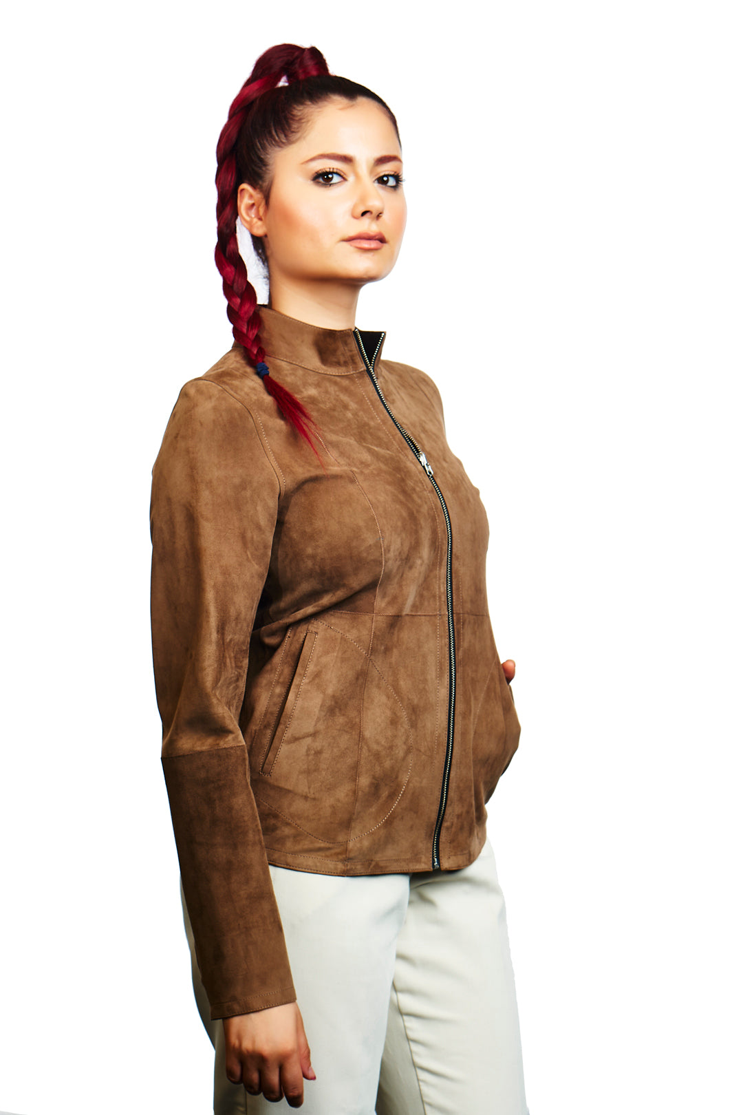 Luna Reversible Suede Leather Jacket