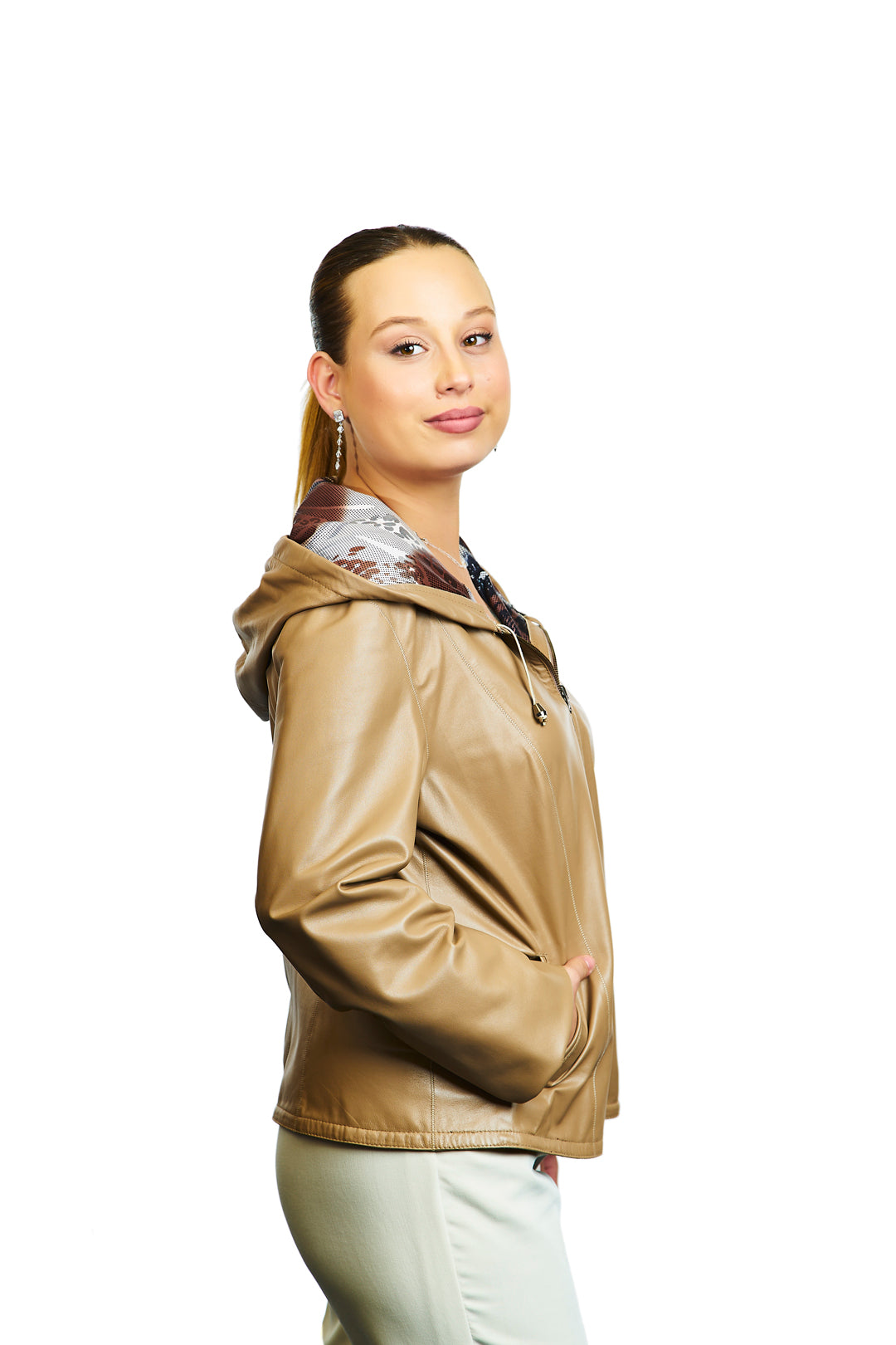 Gaia Reversible Leather Jacket