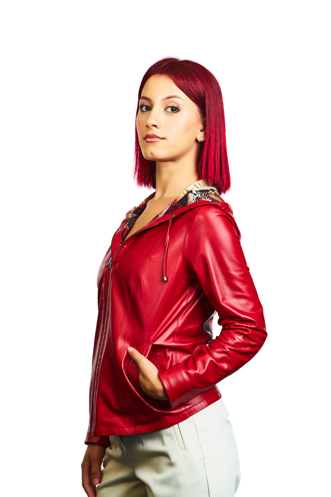Gaia Reversible Leather Jacket