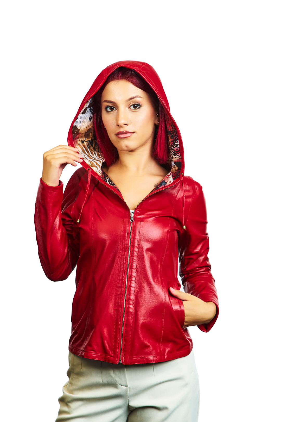 Gaia Reversible Leather Jacket