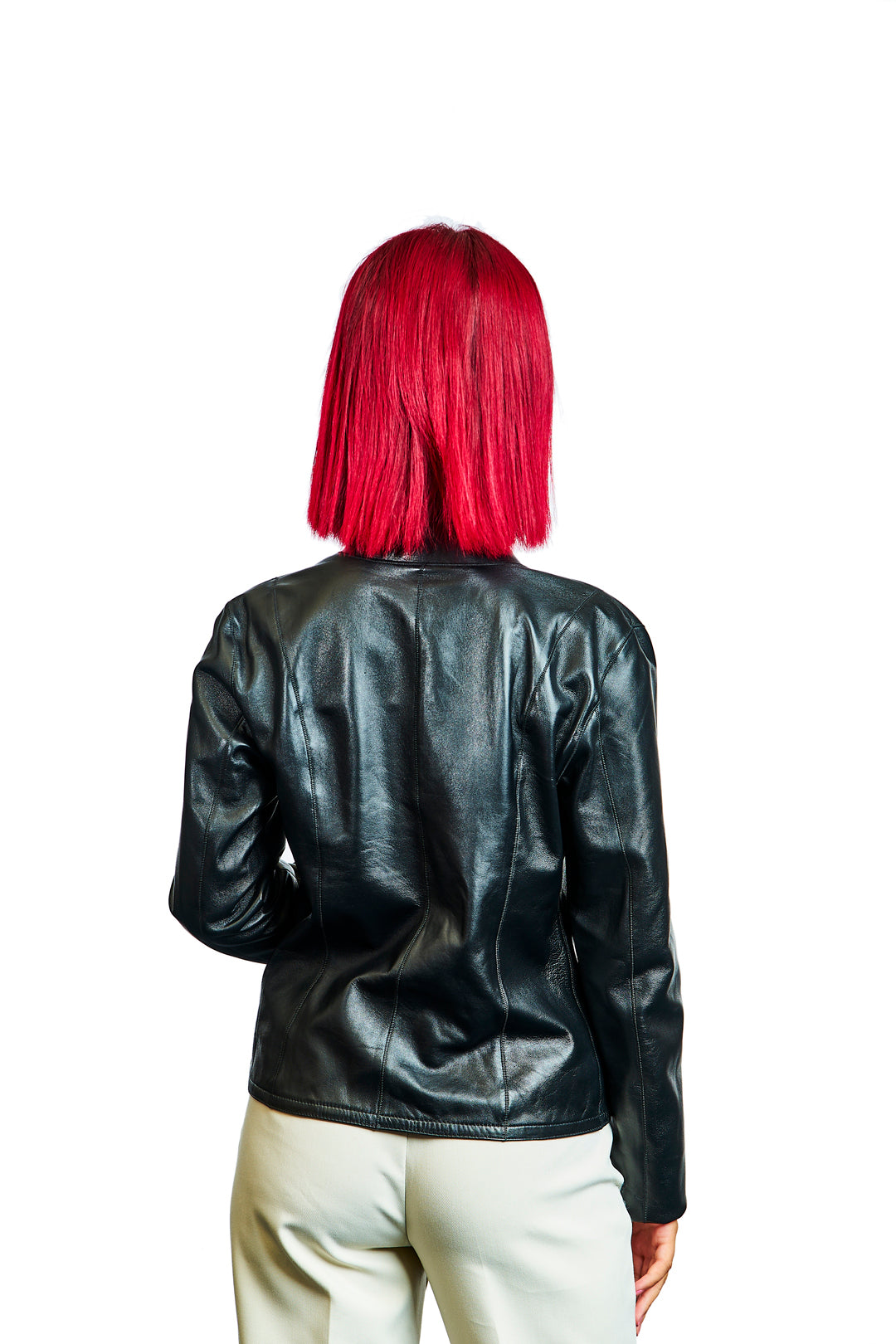Artemis Reversible Leather Jacket