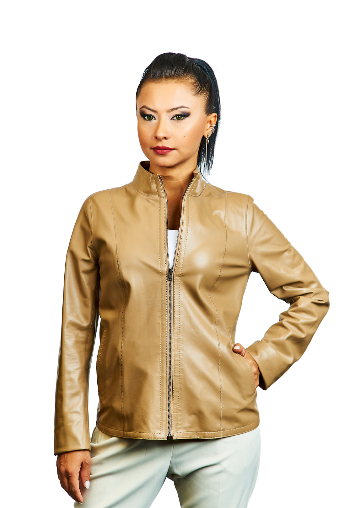 Artemis Reversible Leather Jacket