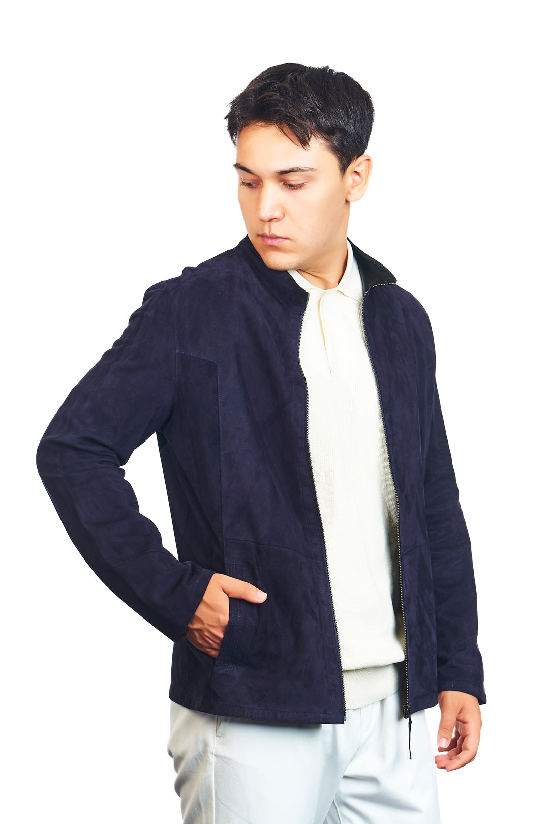 Ares Reversible Suede Leather Jacket