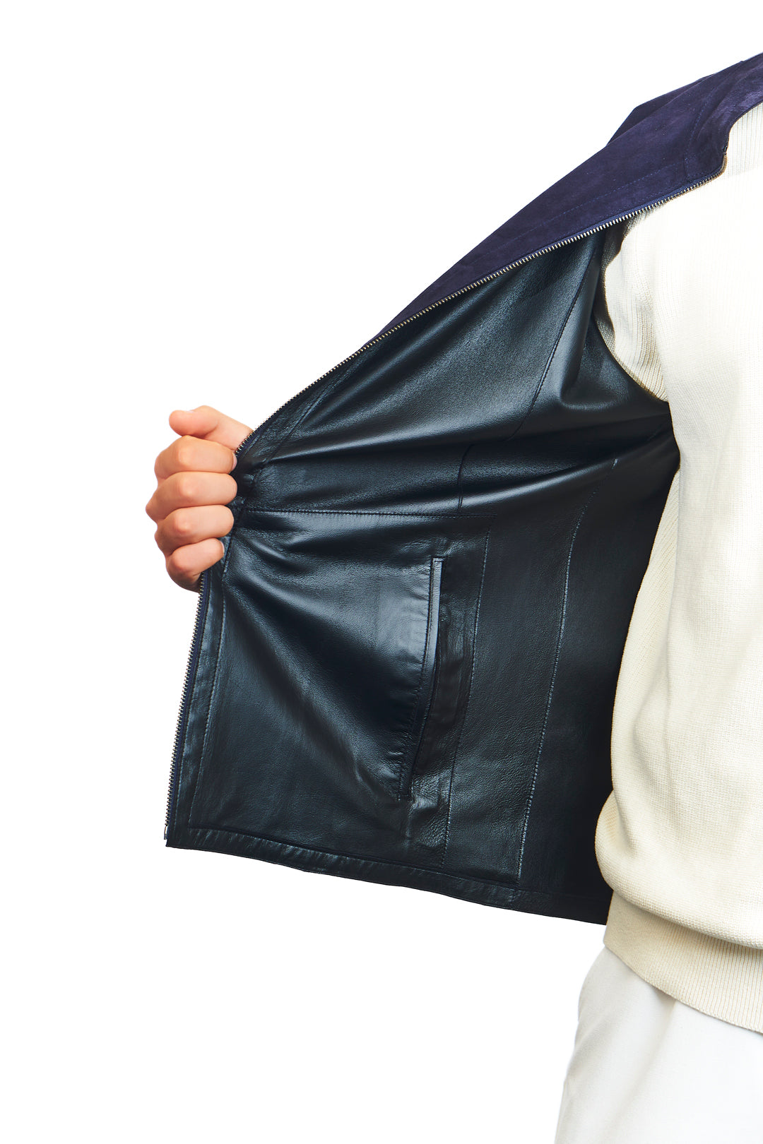 Ares Reversible Suede Leather Jacket