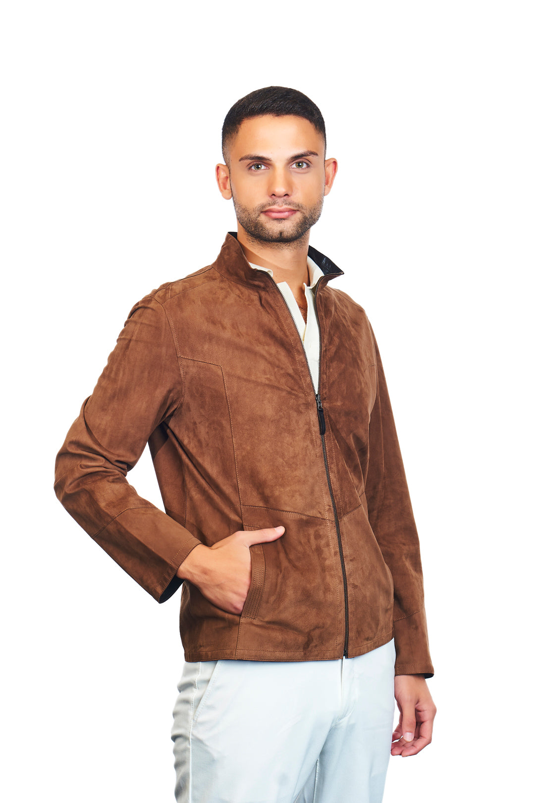 Ares Reversible Suede Leather Jacket