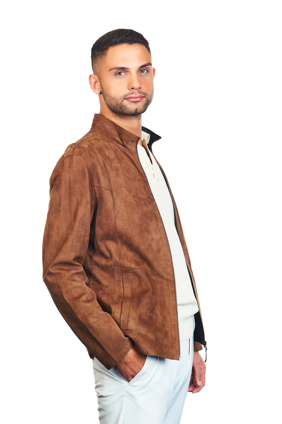 Ares Reversible Suede Leather Jacket