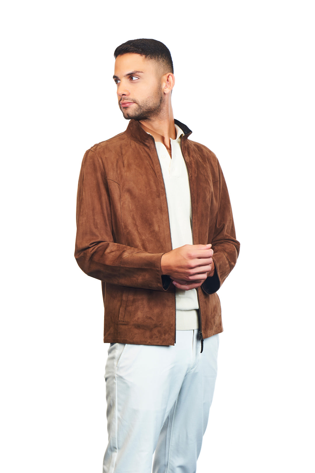 Ares Reversible Suede Leather Jacket