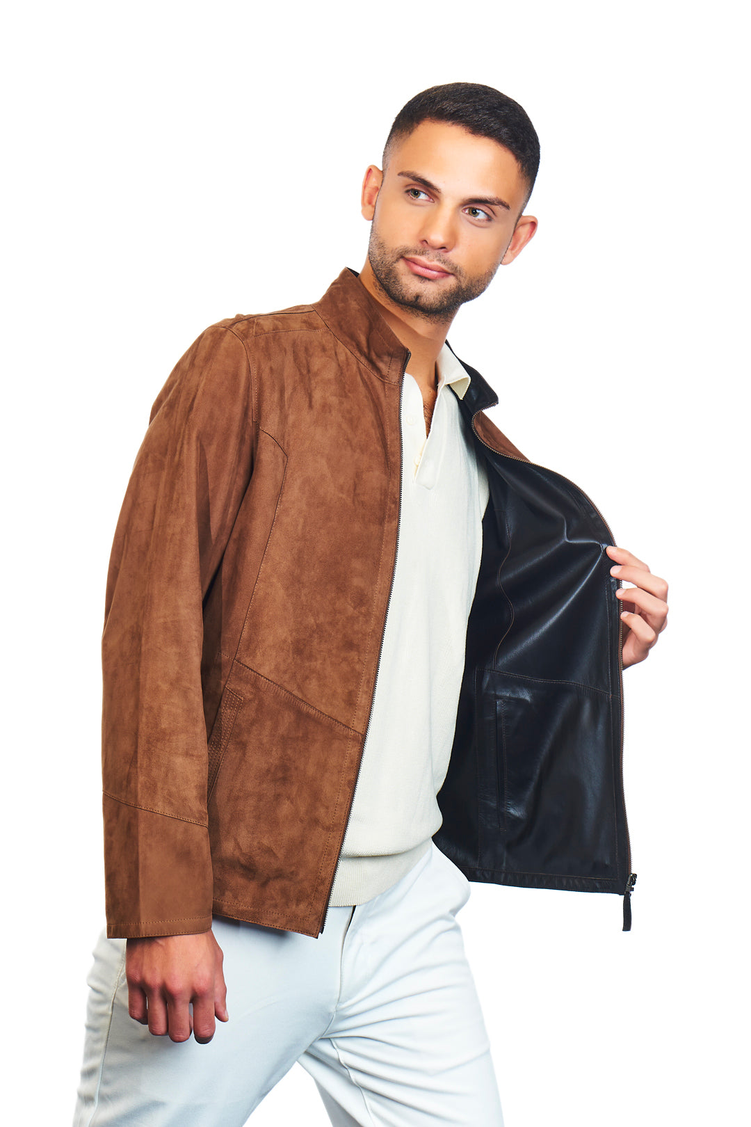 Ares Reversible Suede Leather Jacket