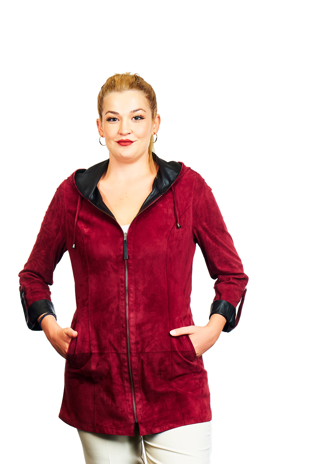Selene Reversible Suede Leather Jacket