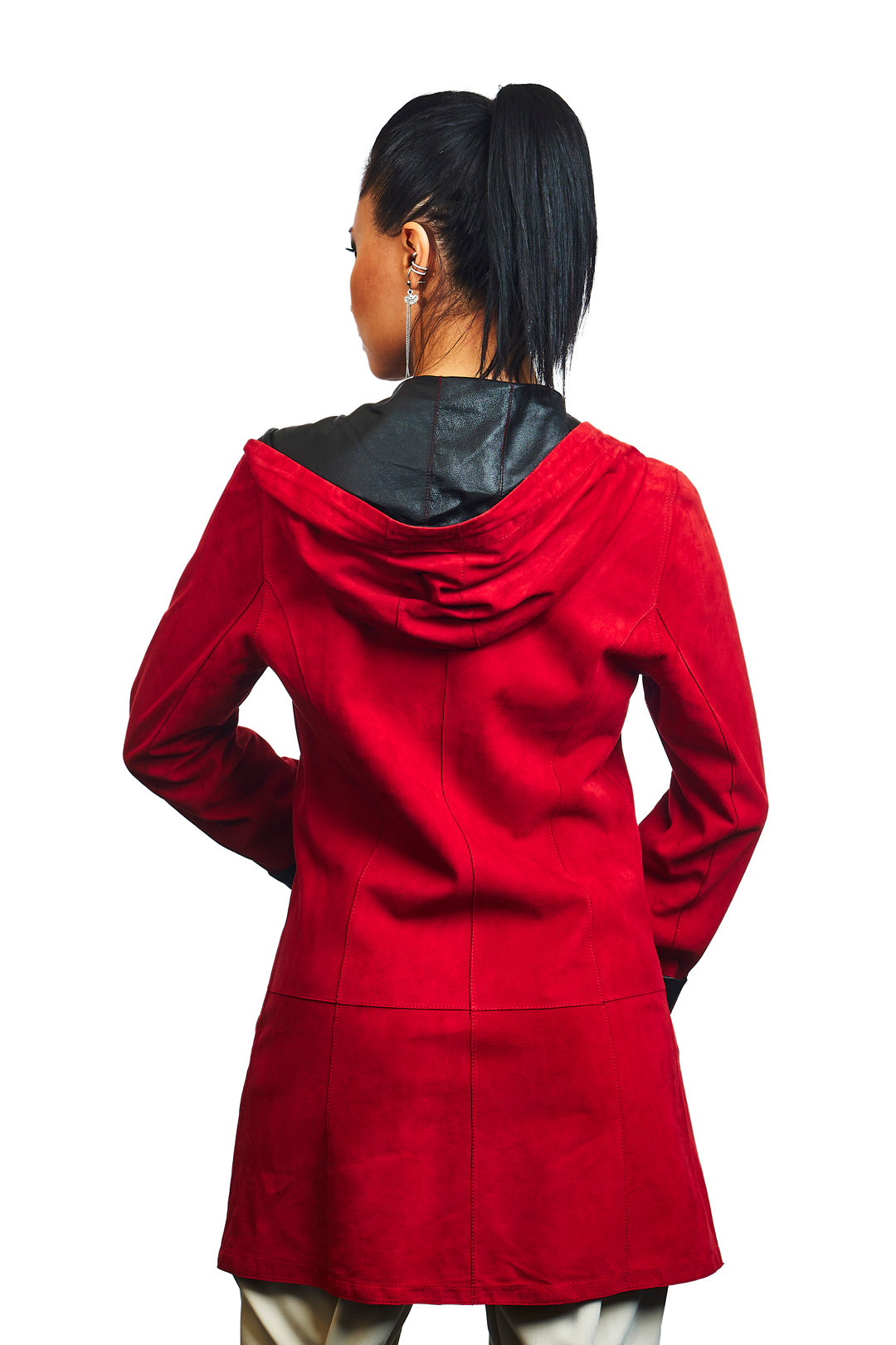 Selene Reversible Suede Leather Jacket