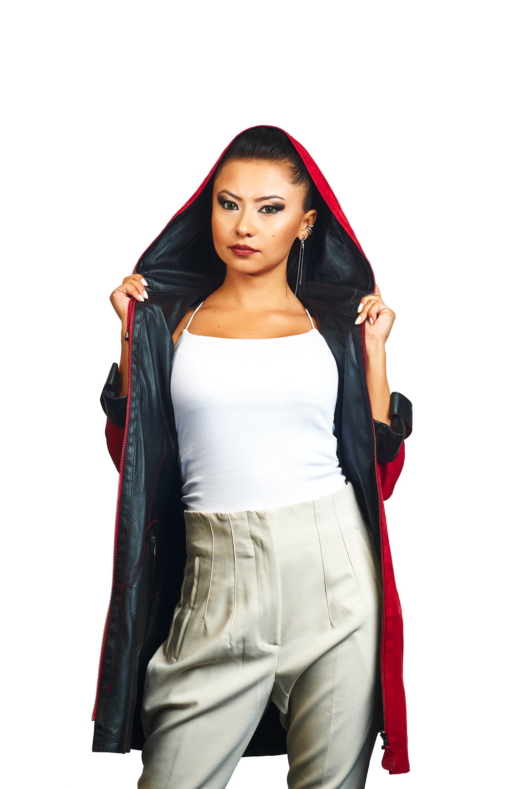 Selene Reversible Suede Leather Jacket