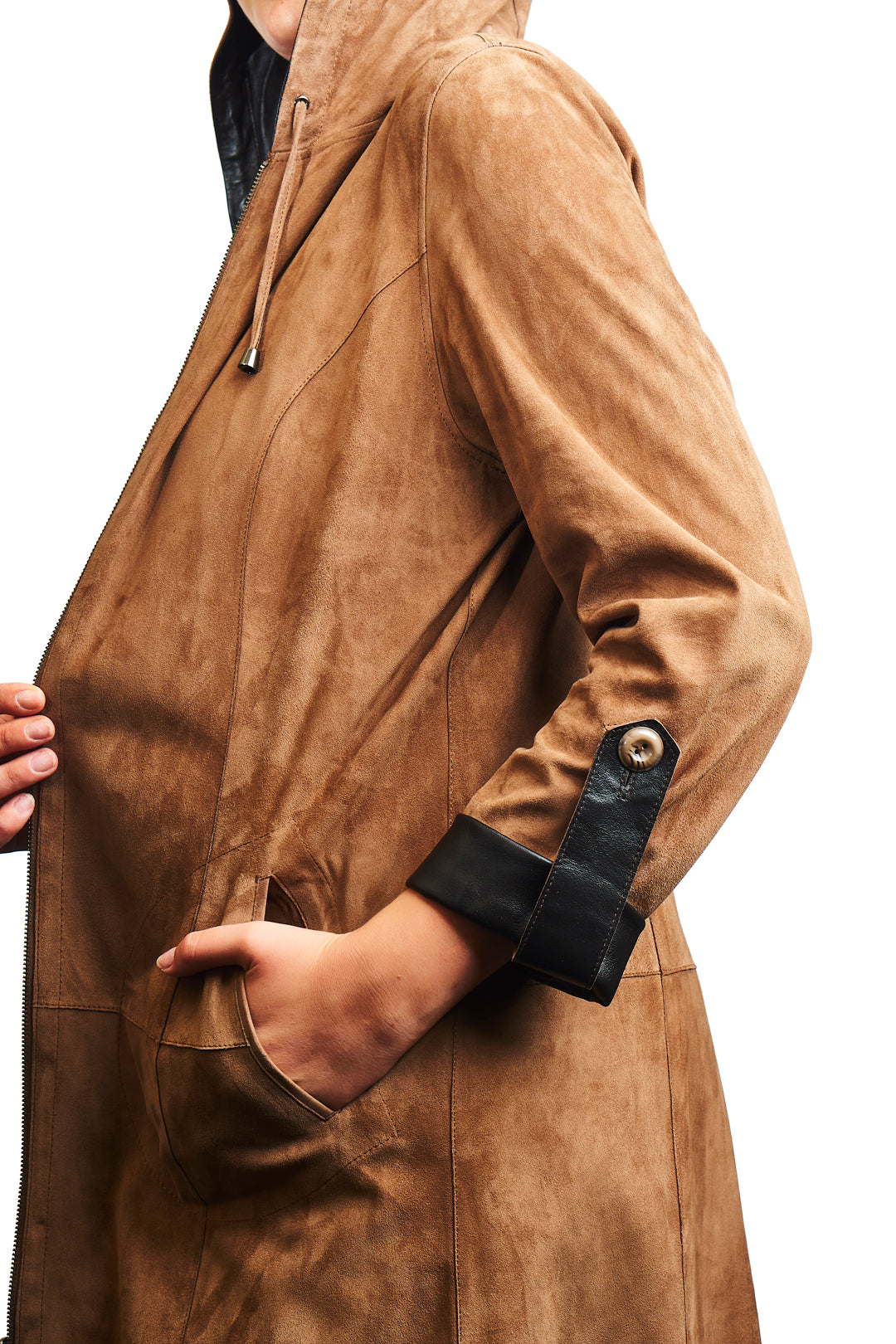 Selene Reversible Suede Leather Jacket