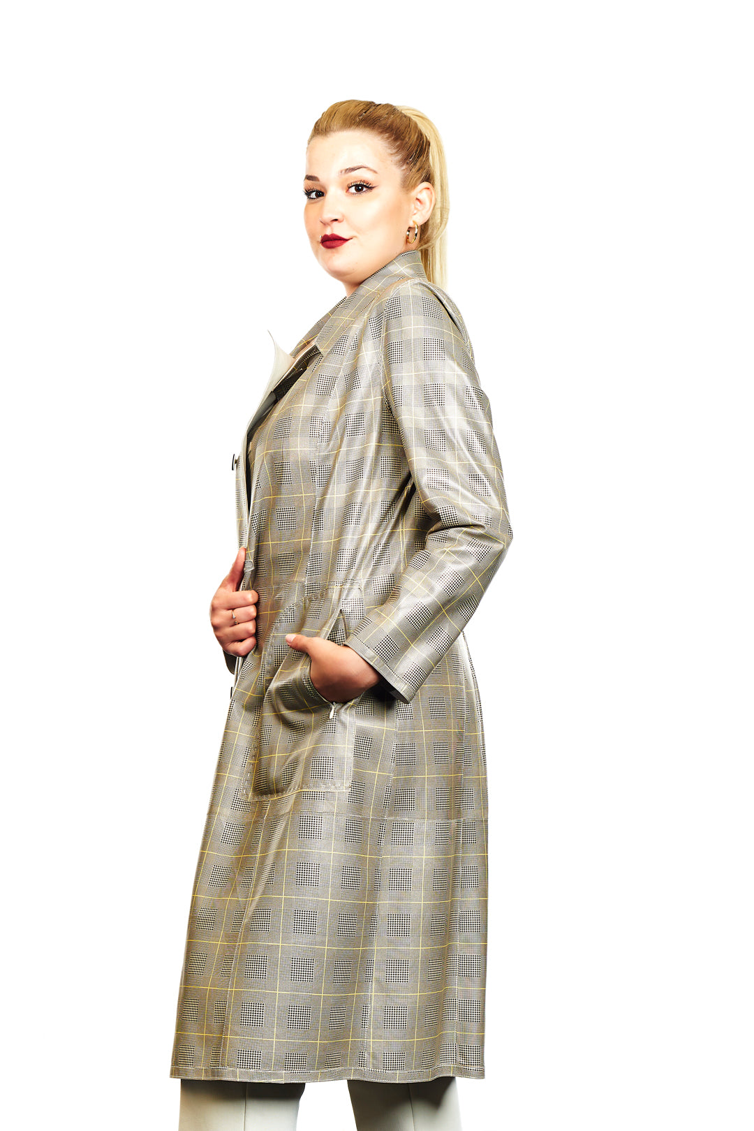 Aphrodite Reversible Leather Trench Coat