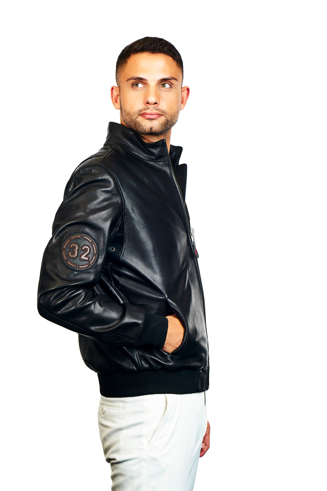 Icarus Bomber Leather Jacket