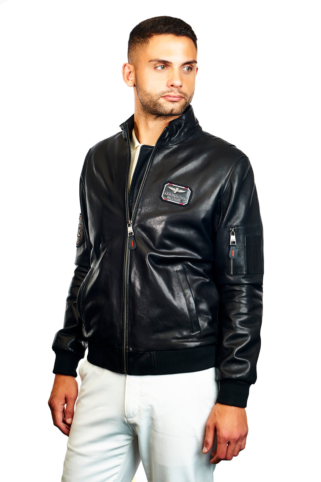 Icarus Bomber Leather Jacket