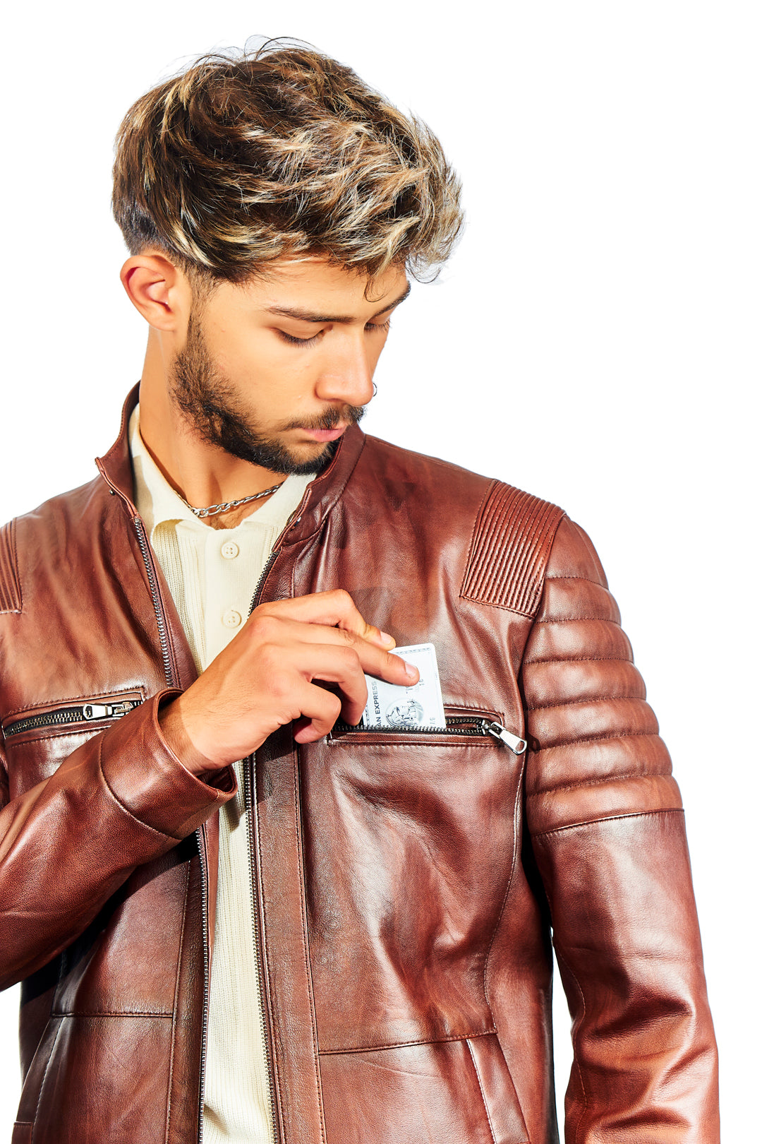 Argus Removable Hooded Leather Jacket