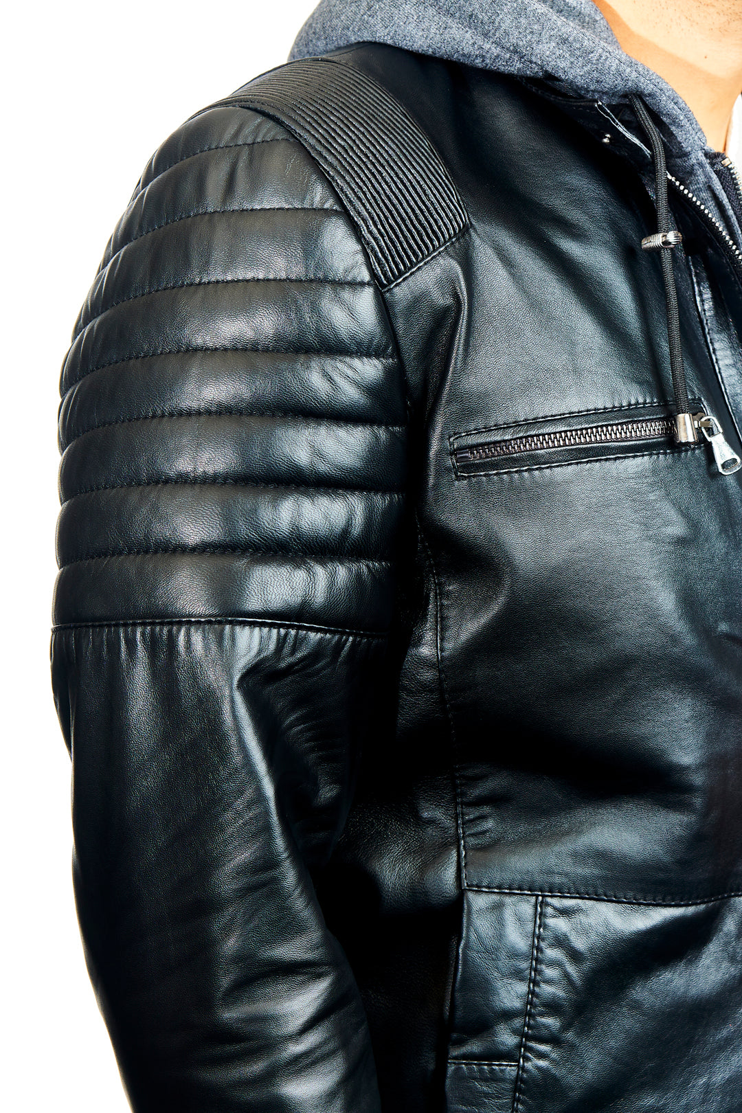 Argus Removable Hooded Leather Jacket