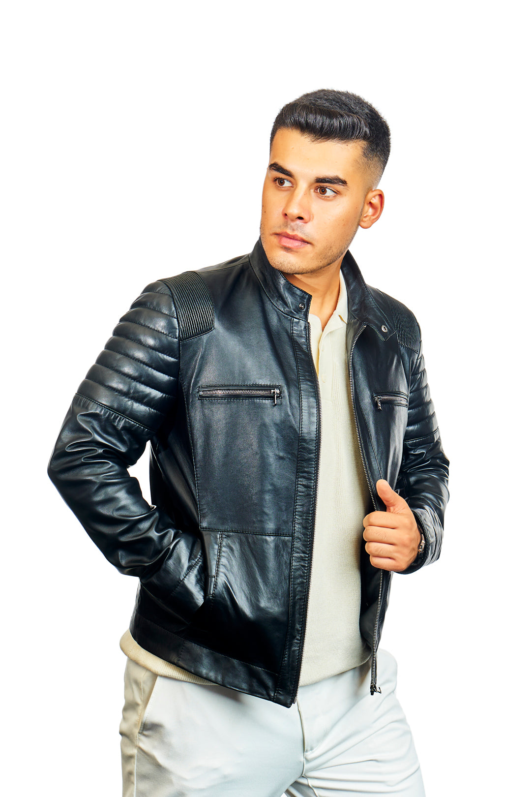 Argus Removable Hooded Leather Jacket