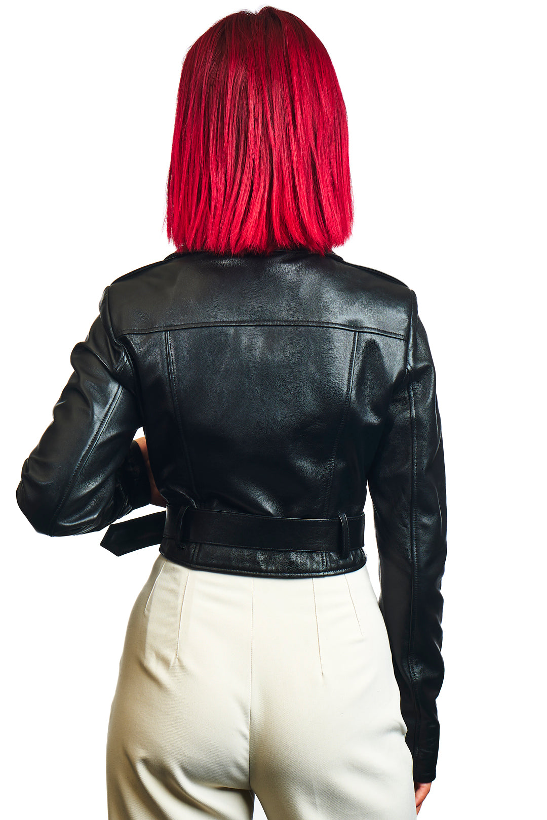 Mitra Leather Biker Jacket