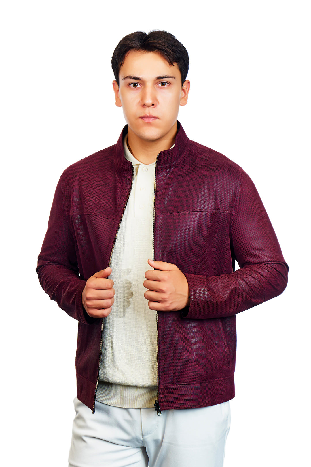 Zeus Reversible Suede Leather Jacket