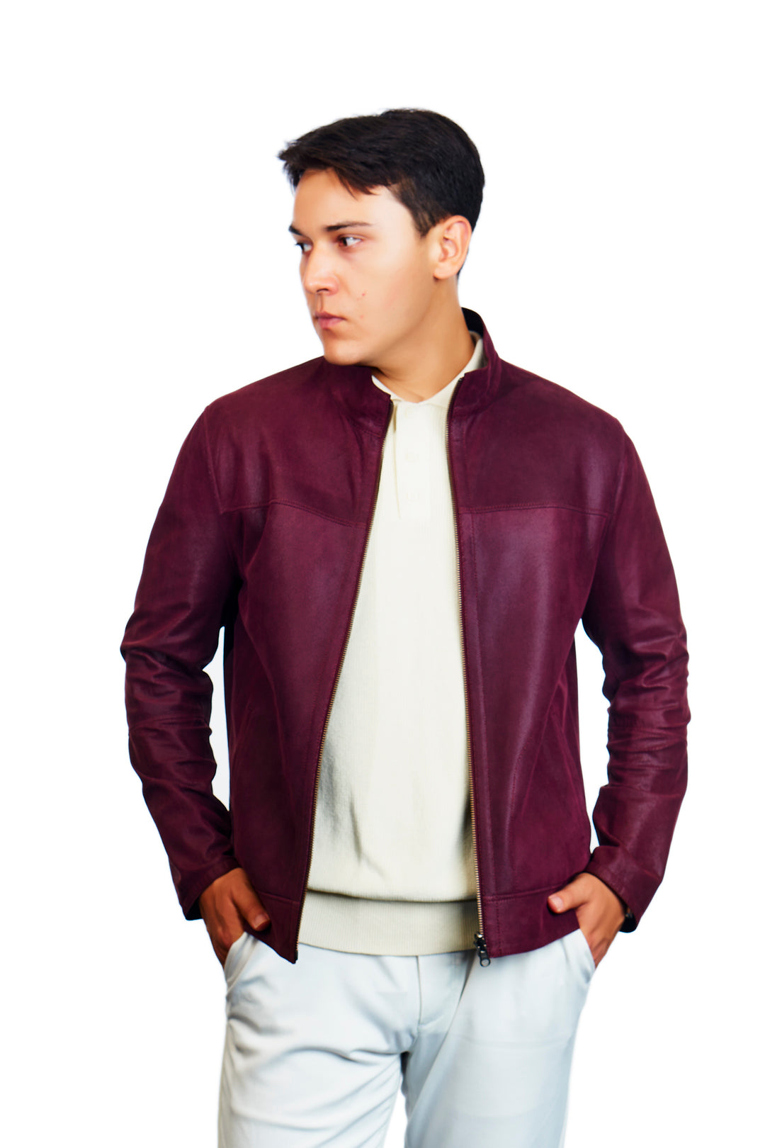 Zeus Reversible Suede Leather Jacket