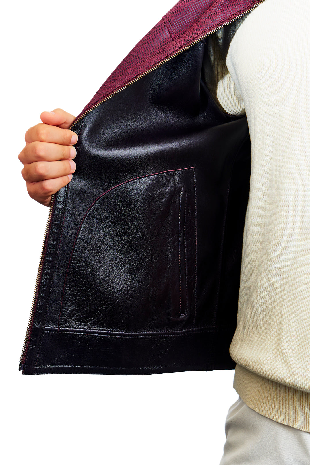 Zeus Reversible Suede Leather Jacket