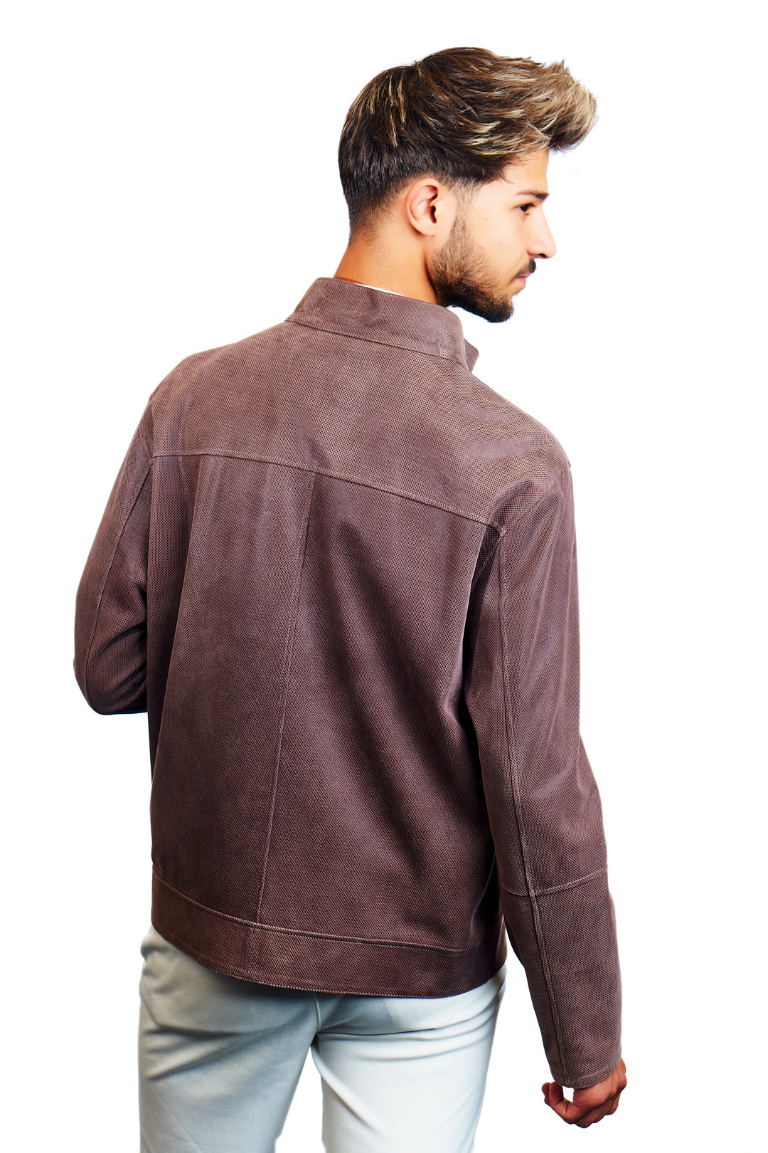 Zeus Reversible Suede Leather Jacket