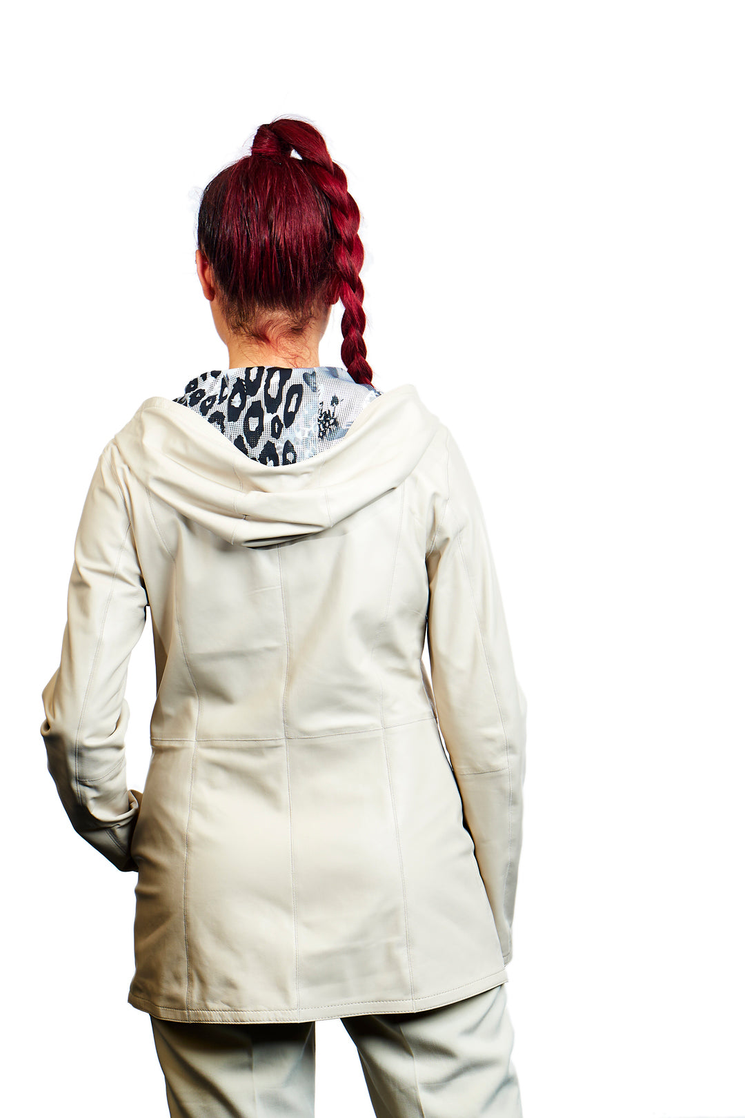 Azure Reversible Leather Jacket