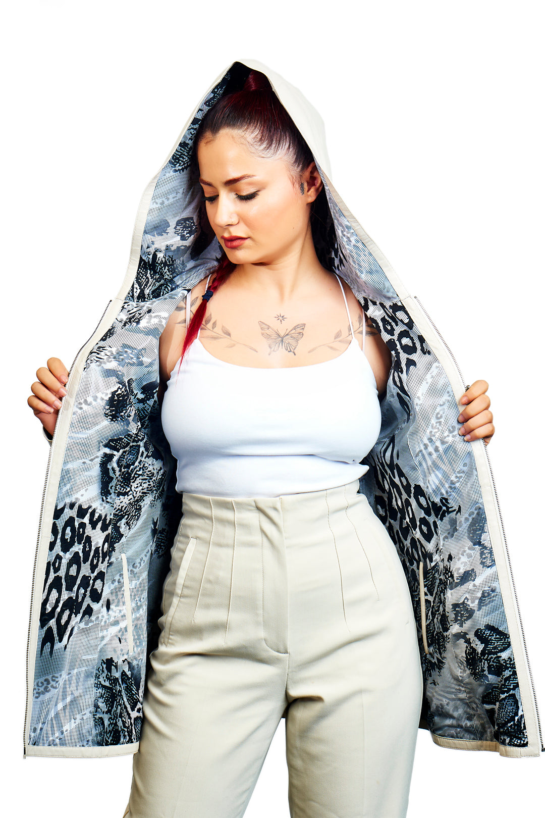 Azure Reversible Leather Jacket