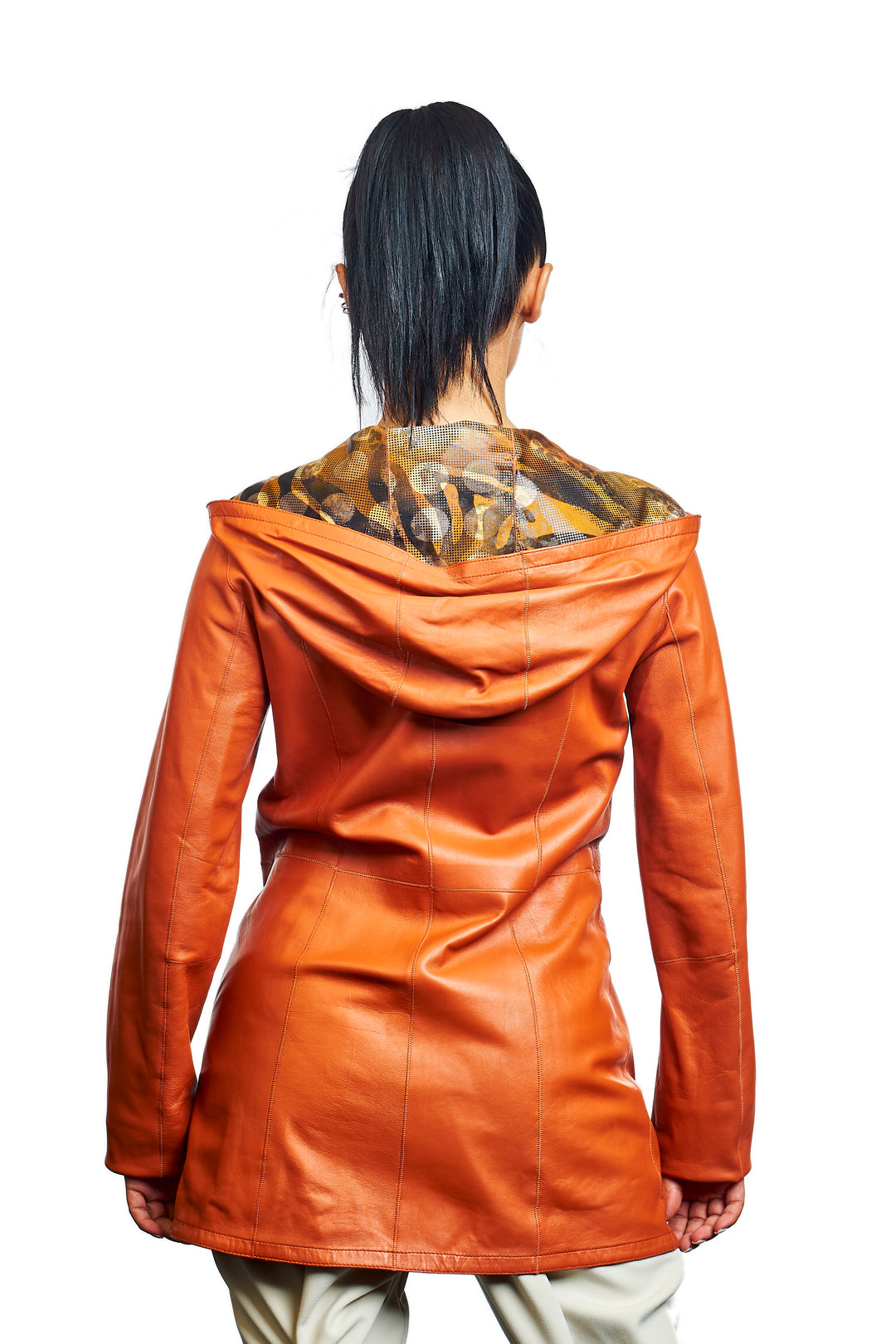 Azure Reversible Leather Jacket