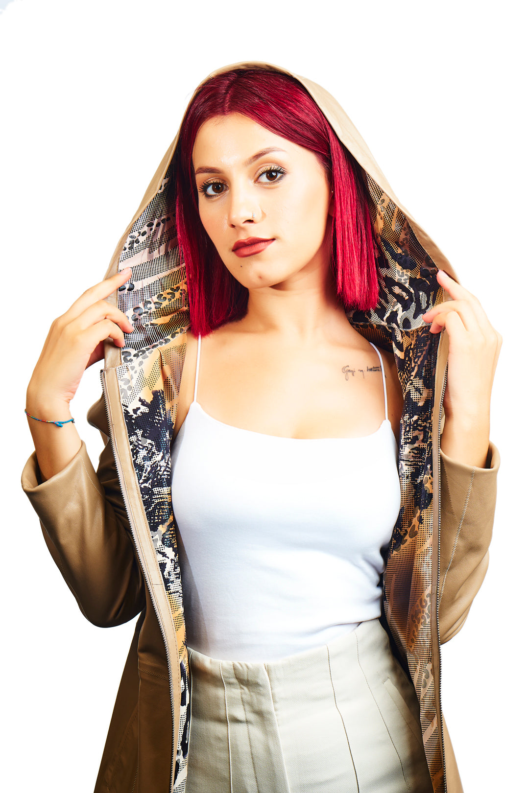 Azure Reversible Leather Jacket