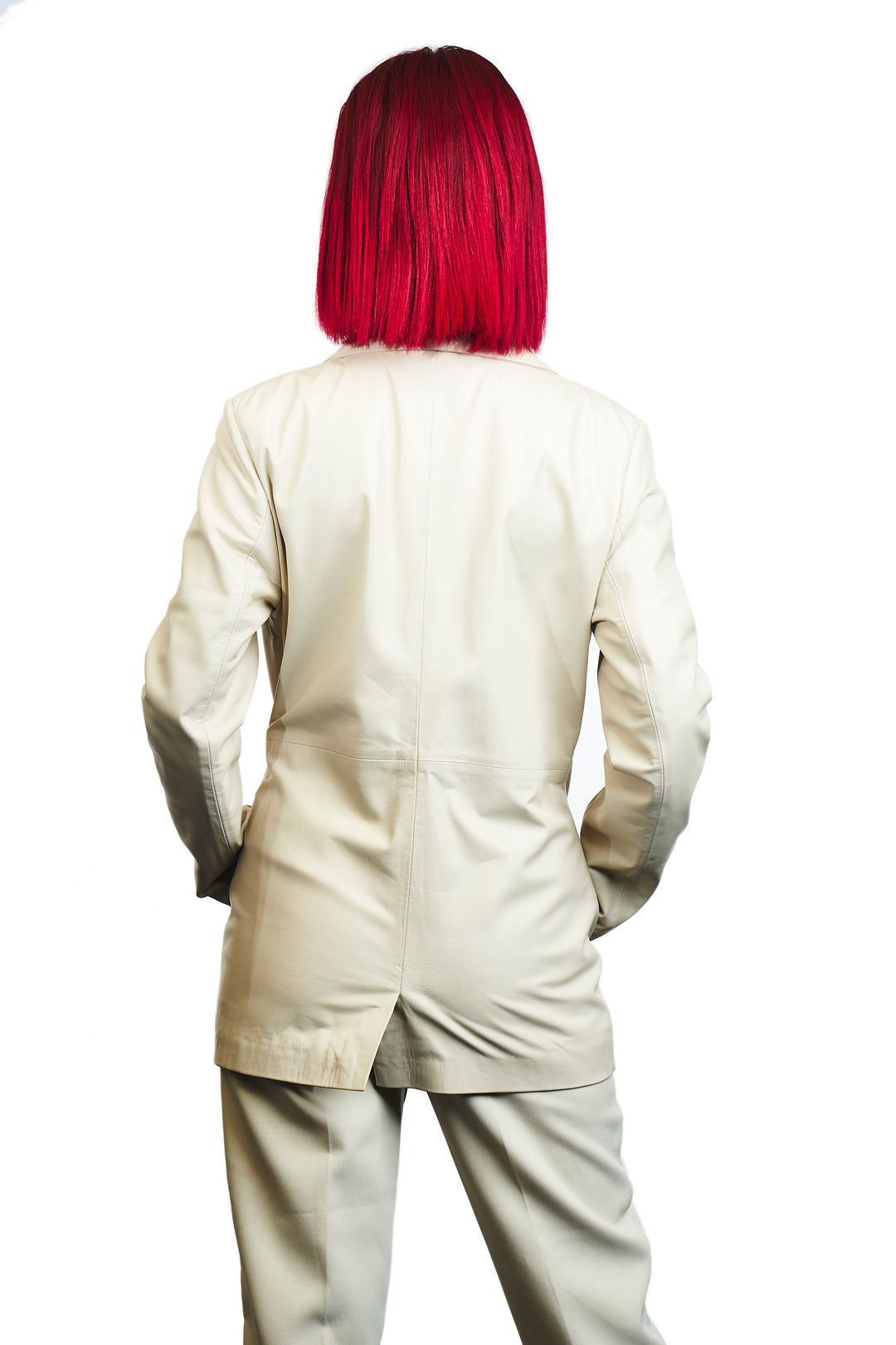 Kayra Leather Blazer Jacket